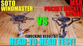 Soto Windmaster VS MSR Pocket Rocket Deluxe - Boil Test and WIND TESTING - Shocking Results!