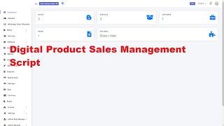 Digital Product Sales and Management Script | How to create digital profuct marketplace #scripts