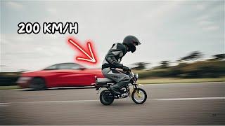 We Turned a Kid's Bike into a 200KM/H Monster and Raced a Ferrari