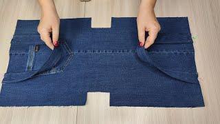 ⭐️ È molto semplice cucire una borsa con vecchi jeans