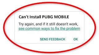 How  To Fix Can't Install PUBG MOBILE Error On Google Playstore Android & Ios - Cannot Install App
