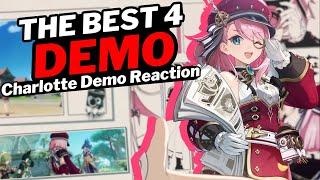 THE BEST 4 STAR DEMO || Genshin Impact Charlotte Demo Reaction