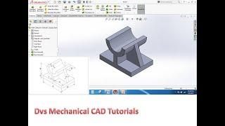 Solidworks Basic tutorial || Extruded boss base|| Feature|| Sketch || Convert entities||