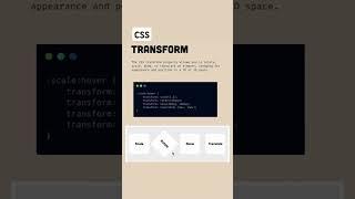 CSS Transform Property in details #css3 #transition #shorts #shortsfeed #webdesign #webdevelopment