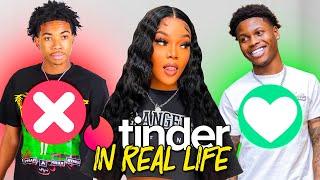 1 Girl Swipes 7 Guys | Tinder In Real Life
