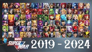 MARVEL SUPER WAR (2019 - 2024): ALL HEROES & SKINS