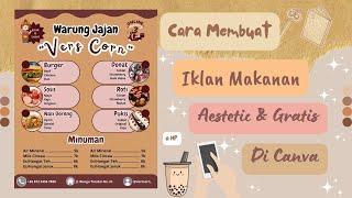 Cara Membuat Poster dan Iklan Makanan di Canva || how to make a food ad in canva 🪄