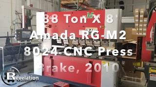 88 Ton X 8' Amada RG-M2 8024 CNC Press Brake, 2010