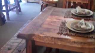 Reclaimed Wood Table - Rustic Aspen Dining Table - Barnwood Dining Table