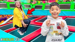 اخيرا..قضينا 24 ساعة ‼️فاكبر ترامبولين باركبدولة تركيا⏰TRAMPOLINE PARK| 24 HOUR CHALLENGE