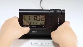 Oregon Scientific | Classic Dual-alarm Projection Clock | RM308PX Usage video