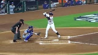 Yuli Gurriel  (acquired by KC Royals) home run...World Series Game 3...10/27/17