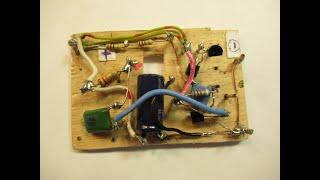 Audio micr. amplifier for electret capsule with 3 transistors on 3 - 2.2 Volt demo & practice VLOG