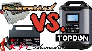 Power Supply/Maintainer Shootout! Topdon Tornado 90000 vs PowerMax pmbc120 vs Schumacher INC100