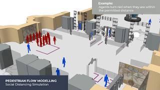 Pedestrian Flow Modelling - Gallery Example