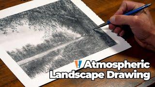 Atmospheric Landscape Drawing