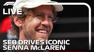 LIVE: Sebastian Vettel Drives Senna's Historic 1993 McLaren MP4/8
