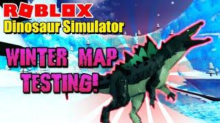 Roblox Dinosaur Simulator - Exploring The NEW Winter Map!