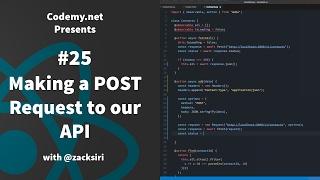 React: Making a POST Request to our API - [025]