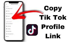 How to Copy TikTok Profile Link or URL on Android or iPhone.