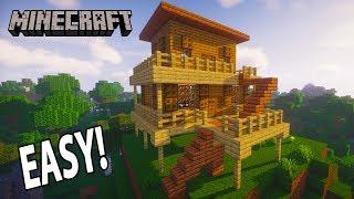 Minecraft: How To Build A Cool House With Interior Tutorial