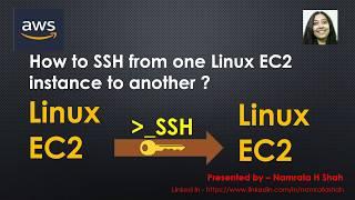 How to SSH from one Linux EC2 instance to another