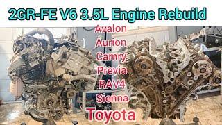 Part (2) 2GR-FE V6 3.5L Engine Rebuild Of Toyota Avalon