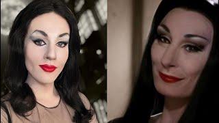 Recreating Anjelica Huston’s Iconic Morticia Addams Makeup Look 