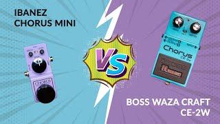 Pedal Knockout - Boss Waza Craft CE-2W VS Ibanez Chorus Mini - Bucket Brigade Chorus