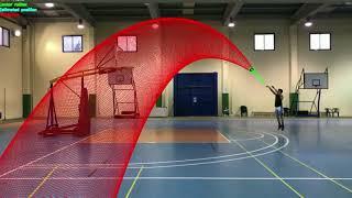 Kalman Filter with OpenCV for calculation of trajectories in basketball.