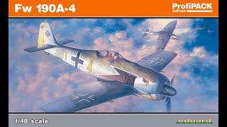 Luftwaffe FW190A-4 "Armin Faber's gift!" Eduard (Profipack) 1/48 kit Review