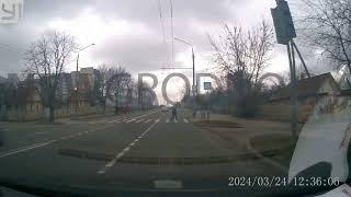 Опасная ситуация на дороге в Гродно