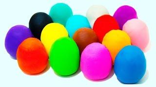 Many Play Doh Surprise Eggs