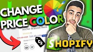 How To Change Price Color In Shopify