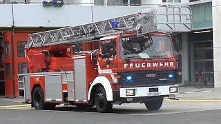 [Magirus Leiter] DLK 23/12 + KDOW Feuerwehr Egelsbach rücken aus zur Türöffnung