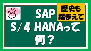 【SAPはじめに④】SAP ERPの概要説明４ SAP S4 HANAについて