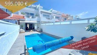 Real Estate in Tenerife/Недвижимость Тенерифе:2-bedroom townhouse with pool in Callao Salvaje.