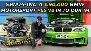 We put the V8 engine from a Z4 GT3 in our 1M - Worlds first P65 swap!