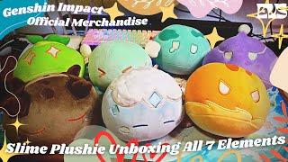 Genshin Impact Official Merchandise Unboxing and Review - Genshin Slime Plushies All element