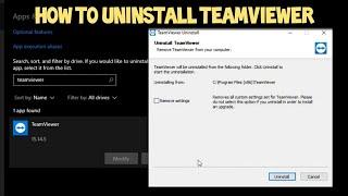 How Uninstall TeamViewer on Windows 10 in 2021 Guide