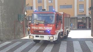 Partenza SAF Vigili del Fuoco Milano // Milan Fire Dept. High Rise Unit responding 10-77