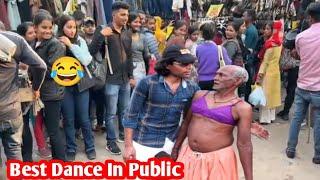 Best Dance In Public  Crazy Girls Reaction  Azad Yadav