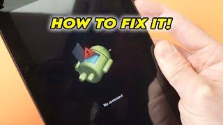 Android Tablet: How to Fix No Command Error