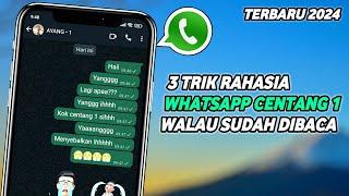 3 Cara Membuat Whatsapp Centang 1 Walau Sudah Dibaca | Trik Whatsapp Terbaru 2024