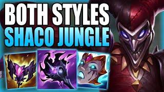 HOW TO PLAY BOTH AP & AD SHACO JUNGLE IN ORDER TO CLIMB OUT OF LOW ELO FAST! - League of Legends