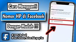 Cara Mengganti Nomor HP di Facebook Terbaru | Ganti Nomor HP di Facebook