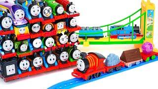 Thomas & Friends Track Toys Collection ASMR | Thomas & Friends Plarail Suspension Bridge Set