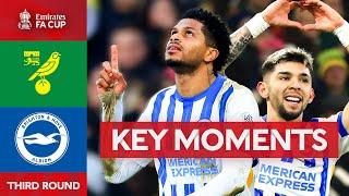 Norwich City v Brighton & Hove Albion | Key Moments | Third Round | Emirates FA Cup 2024-25