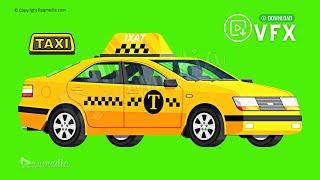 New York Taxi drive 3D taxi Green Screen Effects Chroma Key