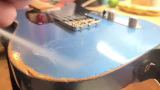 Finish checking on nitrocellulose lacquer  Fender Telecaster